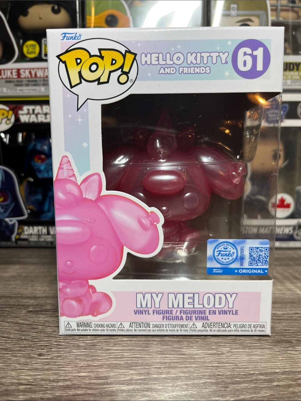 Funko Pop! My Melody #61 Pink Pearl Vinyl Figure